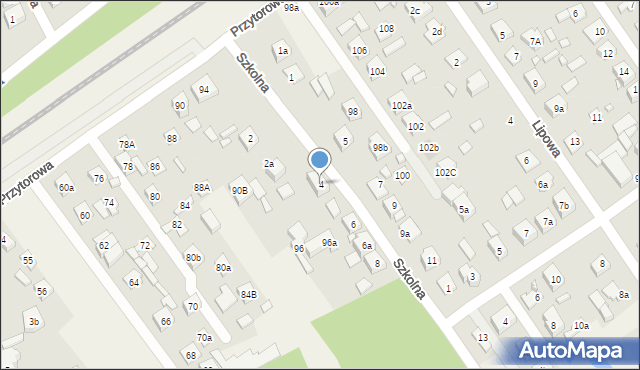 Duczki, Szkolna, 4, mapa Duczki