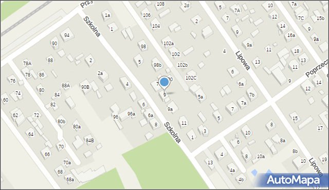 Duczki, Szkolna, 9, mapa Duczki