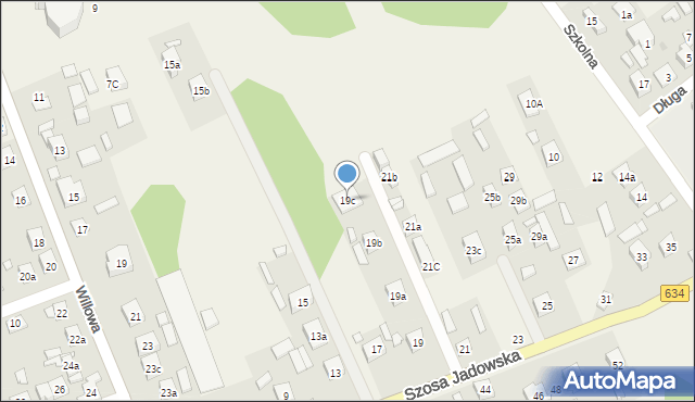 Duczki, Szosa Jadowska, 19c, mapa Duczki