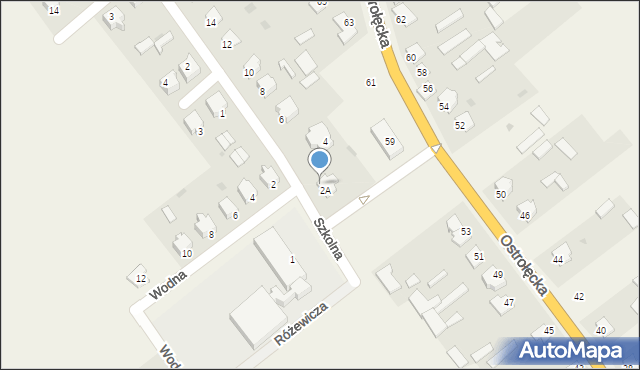 Dylewo, Szkolna, 2b, mapa Dylewo