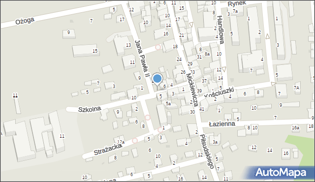 Dynów, Szkolna, 8, mapa Dynów