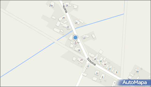 Dziedzice, Szkolna, 21, mapa Dziedzice