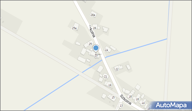 Dziedzice, Szkolna, 23, mapa Dziedzice