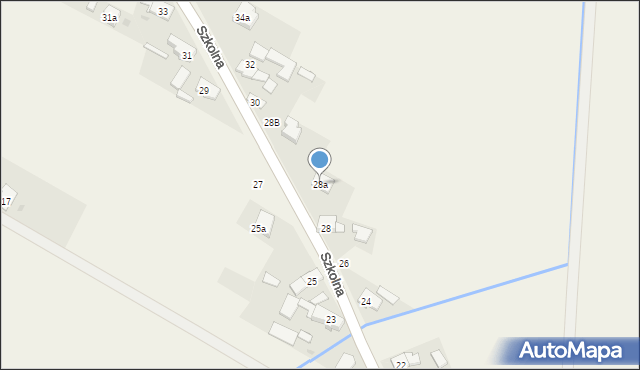 Dziedzice, Szkolna, 28a, mapa Dziedzice