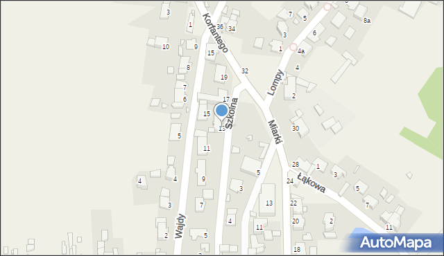 Dziewkowice, Szkolna, 13, mapa Dziewkowice