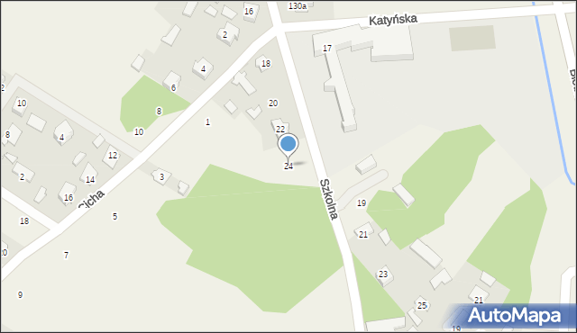 Dzikowiec, Szkolna, 24, mapa Dzikowiec