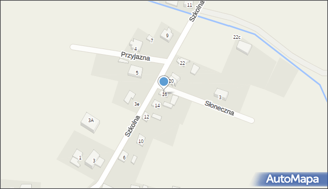 Ełganowo, Szkolna, 16, mapa Ełganowo