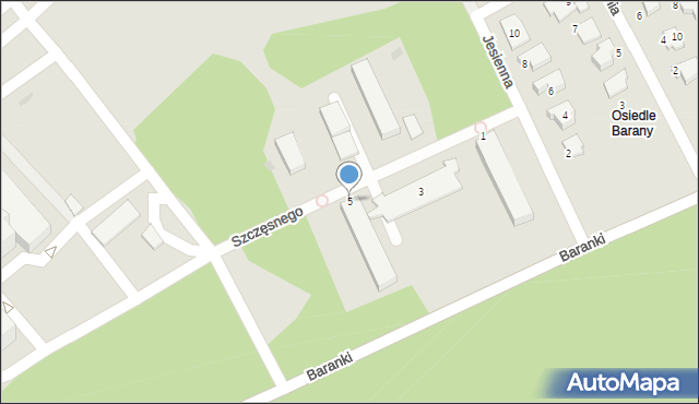 Ełk, Szczęsnego Mariana, ks. prał., 5, mapa Ełku