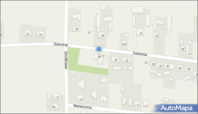 Fabianów, Szkolna, 16, mapa Fabianów