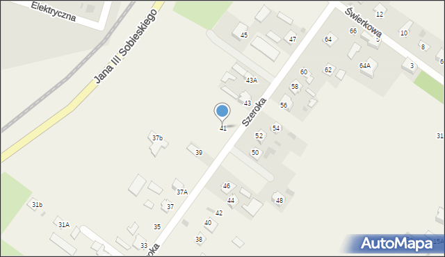 Franciszków, Szeroka, 41, mapa Franciszków