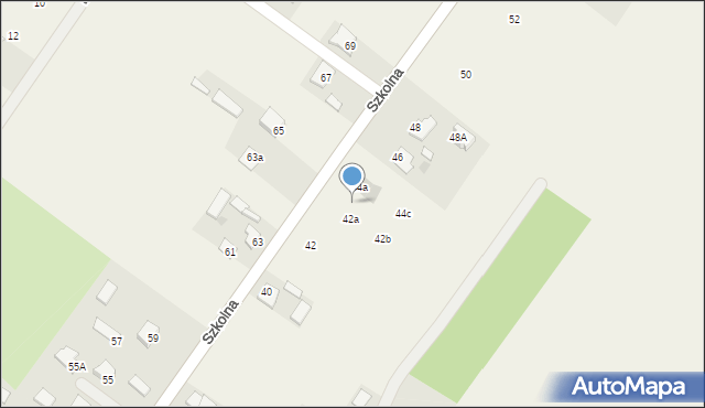 Franciszków, Szkolna, 44, mapa Franciszków