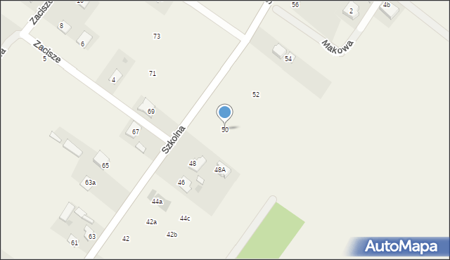 Franciszków, Szkolna, 50, mapa Franciszków