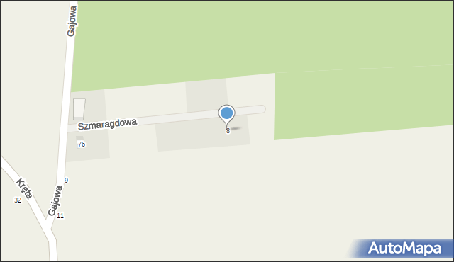 Frank, Szmaragdowa, 8, mapa Frank