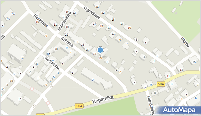 Frombork, Szkolna, 10, mapa Frombork