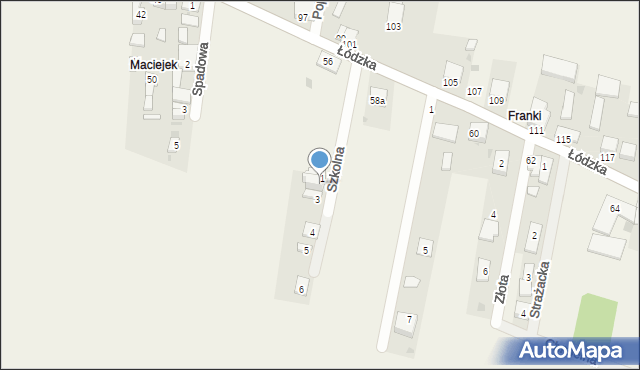 Gajkowice, Szkolna, 2, mapa Gajkowice