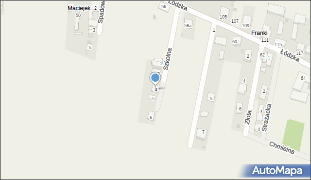 Gajkowice, Szkolna, 4, mapa Gajkowice