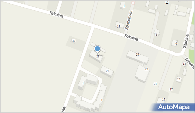 Garbów, Szkolna, 29, mapa Garbów