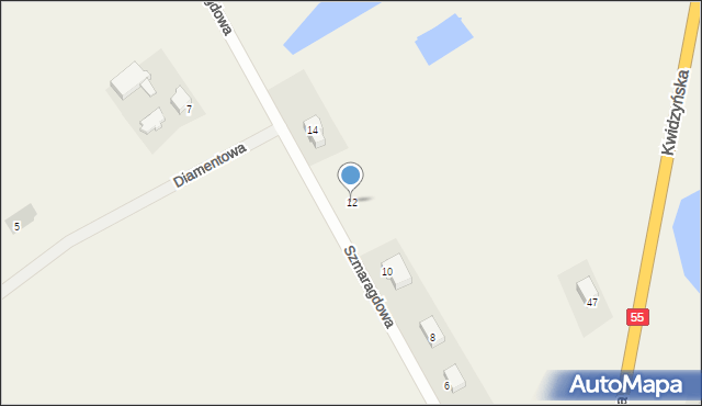 Gardeja, Szmaragdowa, 12, mapa Gardeja