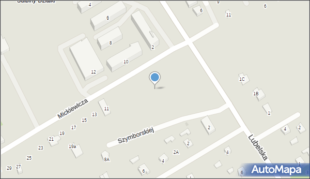 Garwolin, Szymborskiej Wisławy, 4, mapa Garwolin