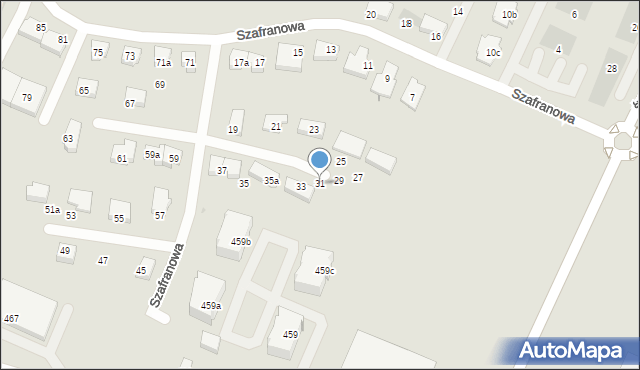 Gdańsk, Szafranowa, 31, mapa Gdańska