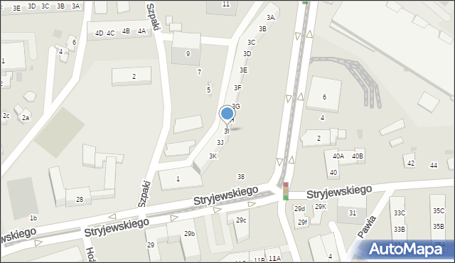 Gdańsk, Szpaki, 3I, mapa Gdańska