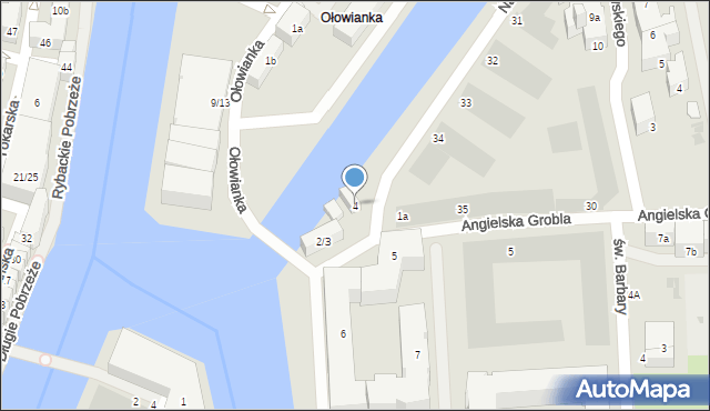 Gdańsk, Szafarnia, 4, mapa Gdańska