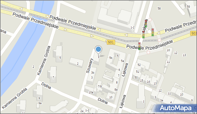 Gdańsk, Szuwary, 1, mapa Gdańska