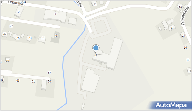 Gdów, Szkolna, 8, mapa Gdów