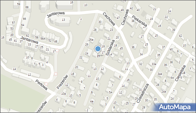 Gdynia, Szklarska, 15, mapa Gdyni