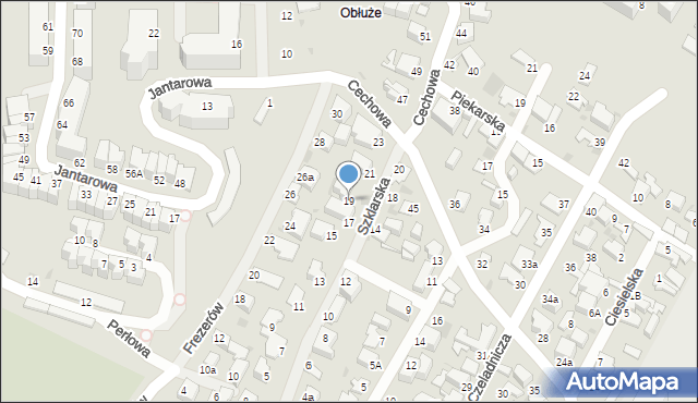 Gdynia, Szklarska, 19, mapa Gdyni