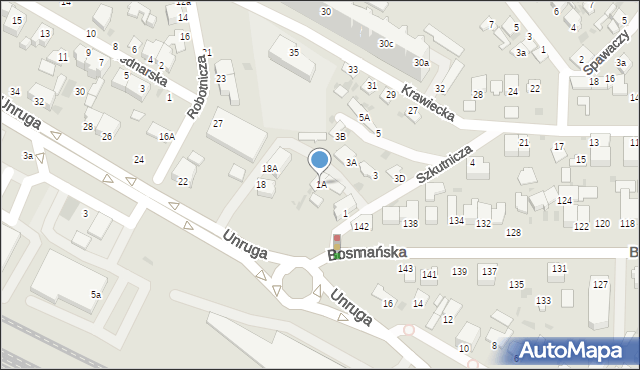 Gdynia, Szkutnicza, 1A, mapa Gdyni