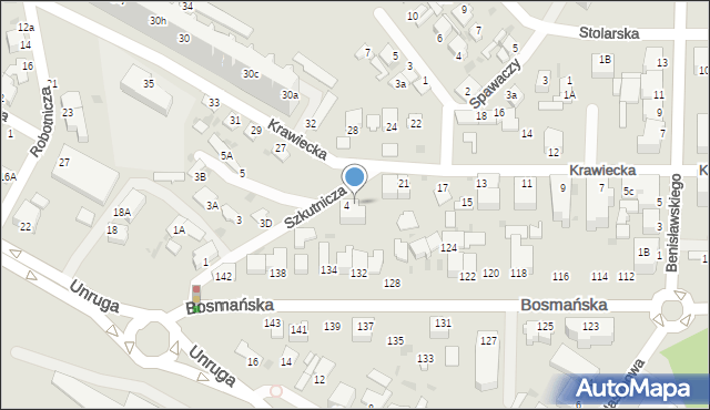 Gdynia, Szkutnicza, 4a, mapa Gdyni