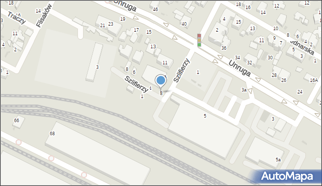 Gdynia, Szlifierzy, 8, mapa Gdyni