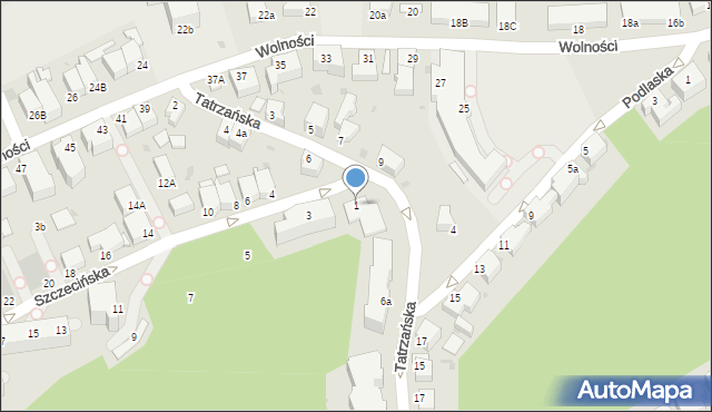 Gdynia, Szczecińska, 1, mapa Gdyni