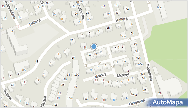 Gdynia, Szczeblewskiego W., 17, mapa Gdyni