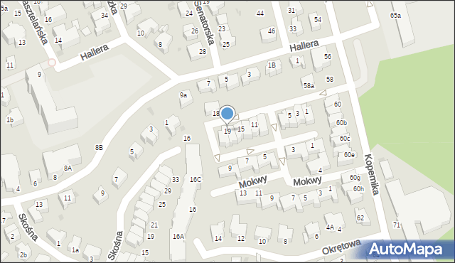 Gdynia, Szczeblewskiego W., 19, mapa Gdyni