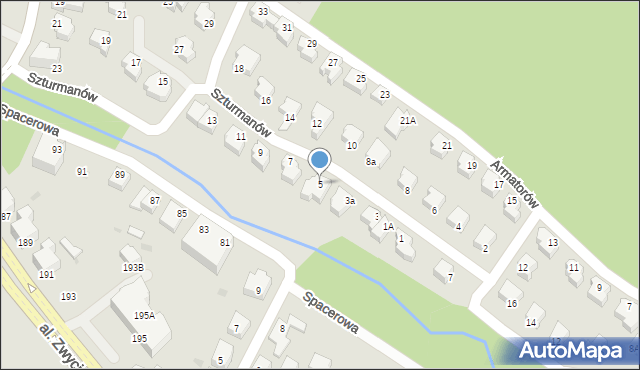 Gdynia, Szturmanów, 5, mapa Gdyni