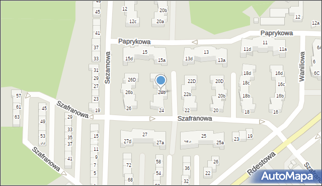 Gdynia, Szafranowa, 24b, mapa Gdyni