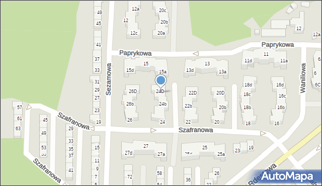 Gdynia, Szafranowa, 24c, mapa Gdyni