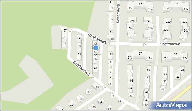 Gdynia, Szafranowa, 35, mapa Gdyni