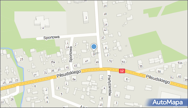 Gielniów, Szkolna, 1d, mapa Gielniów