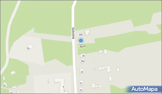 Gielniów, Szkolna, 36b, mapa Gielniów