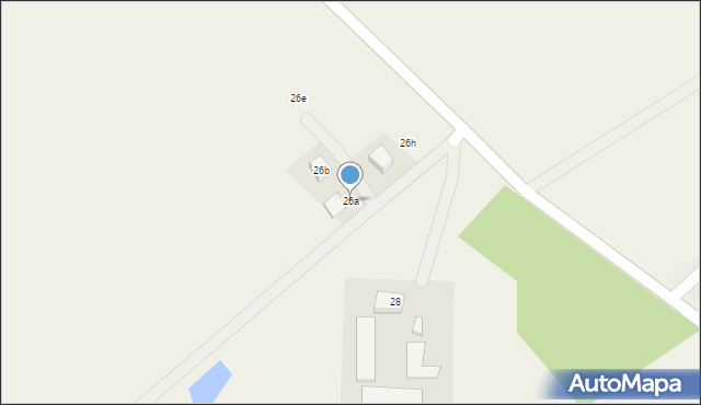 Gietrzwałd, Szkolna, 26a, mapa Gietrzwałd
