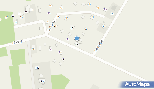 Glinianka, Szkolna, 4H, mapa Glinianka