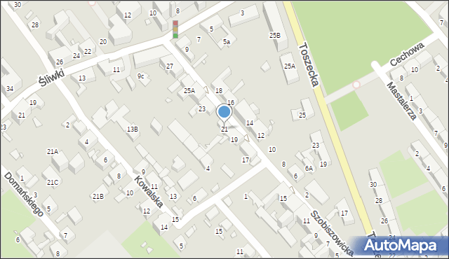 Gliwice, Szobiszowicka, 21, mapa Gliwic