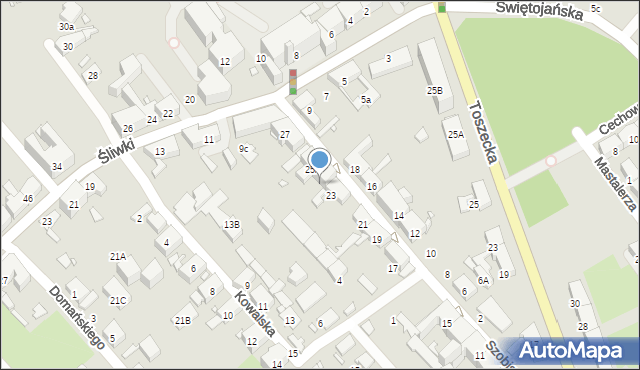 Gliwice, Szobiszowicka, 25, mapa Gliwic