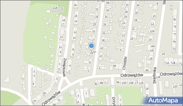 Gliwice, Szybowa, 11, mapa Gliwic