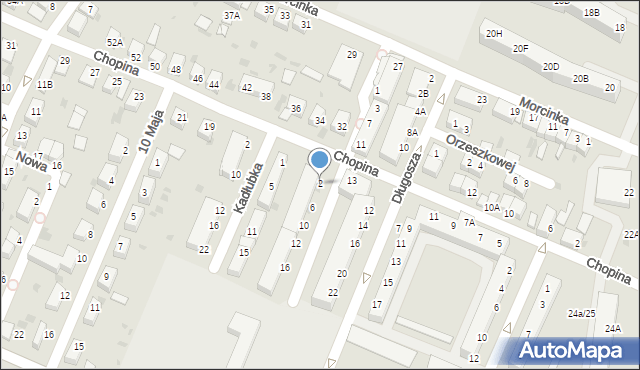 Głogów, Szymanowskiego Karola, 2, mapa Głogów