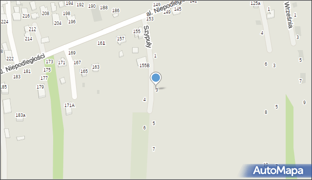 Głogów Małopolski, Szypuły Władysława, ks., 3, mapa Głogów Małopolski