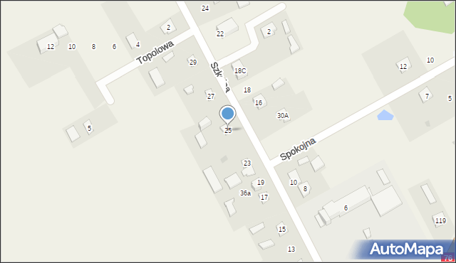 Głosków, Szkolna, 25, mapa Głosków